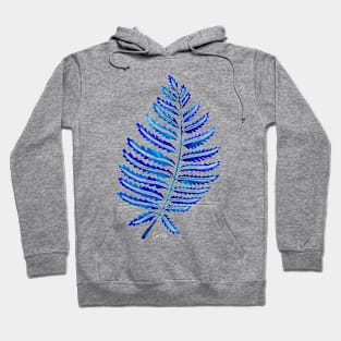 fern leaf navy Hoodie